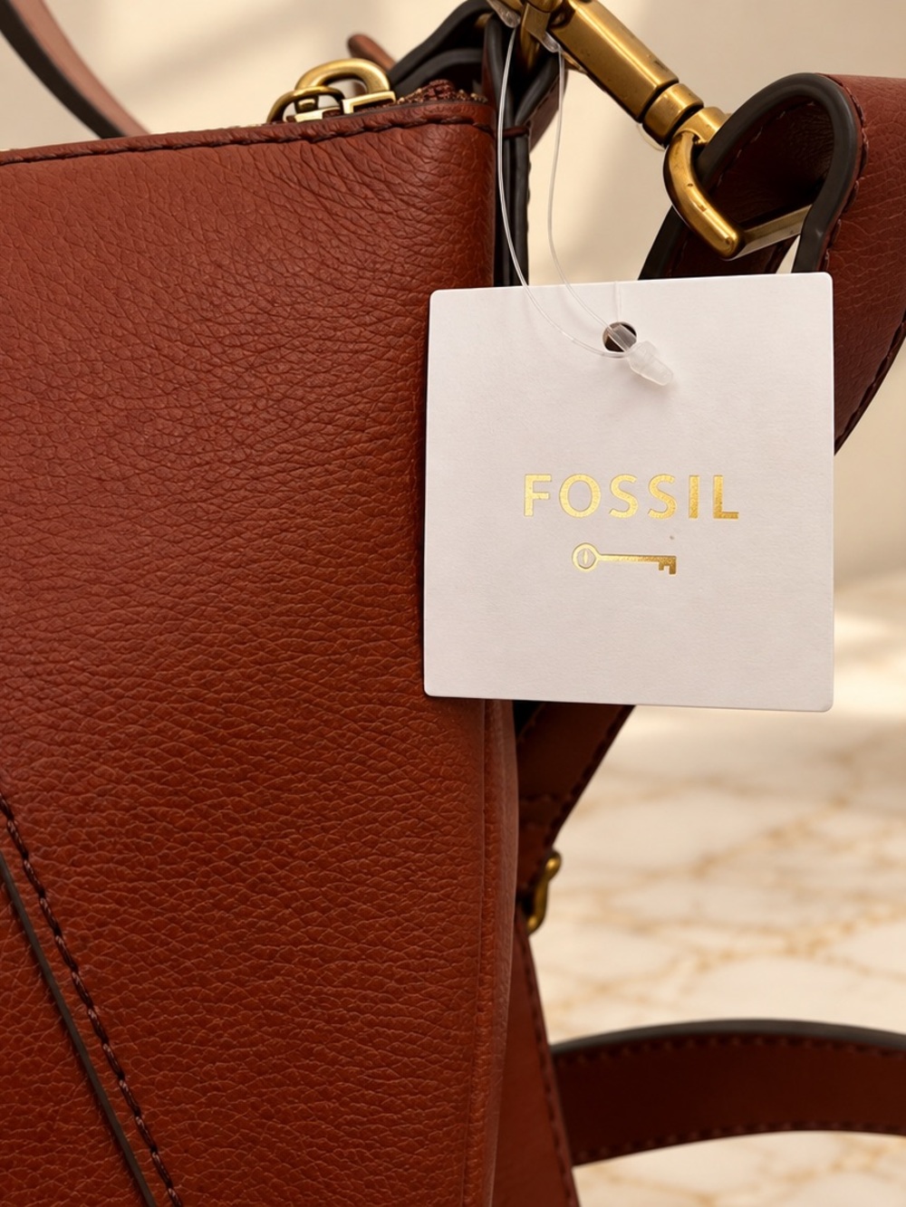 Fossil Women's Leather Skylar Crossbody Purse Handbag - Picture 10 of 11